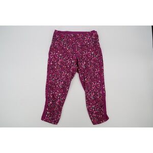 Lululemon‎ Women's Size 4 Real Quick Crop Paradise Camo Multi Regal Plum Pink